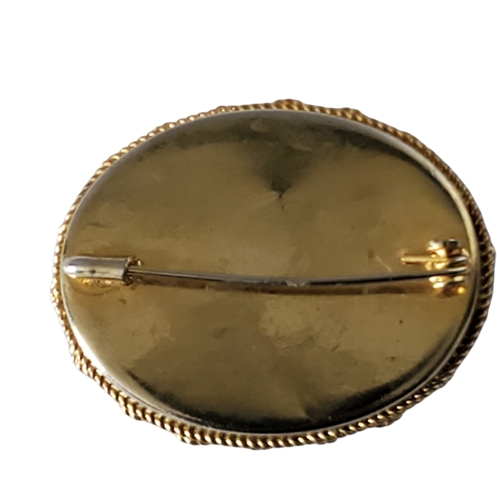 Vintage Italian Micro Mosaic Floral Pin Brooch - Picture 2 of 4